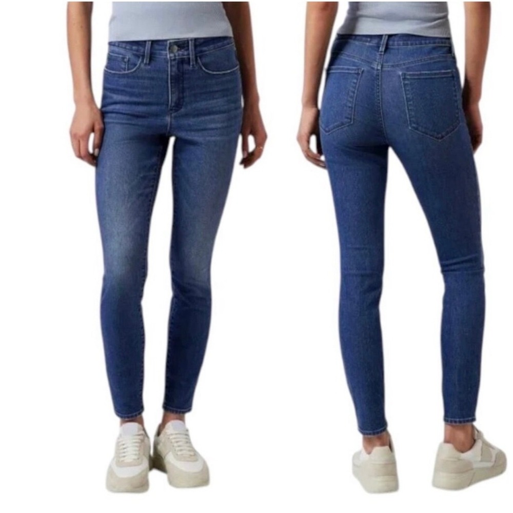 Athleta Sculptek Skinny Jeans Womens 6 Medium Wash Blue Denim 351674 FA19